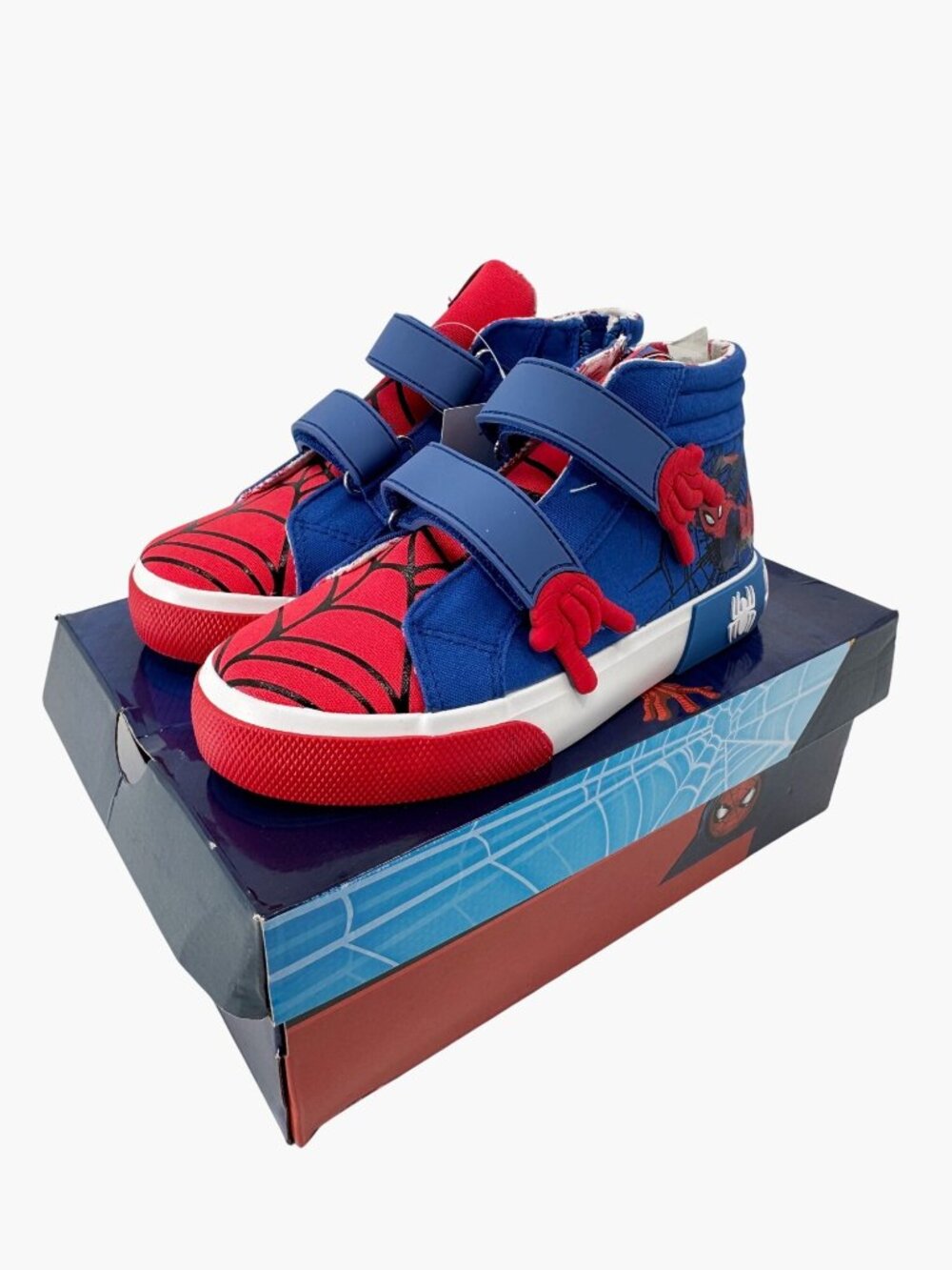 NEW GroundUp Toddler Boys' Spider-Man High-Top Sneakers - Red